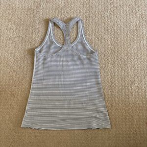 lululemon athletica Tops - Lululemon Cool Racerback-black-white stripe-Size10 lululemon athletica Tops - Lululemon Cool Racerback-black-white stripe-Size10
